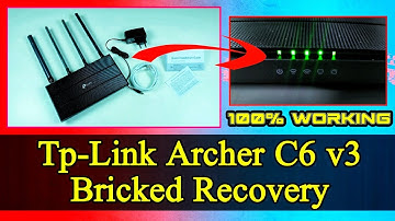 How to Tp-Link Archer C6 v3 bricked / UnBrick recovery | Tp link archer c6 v3 tutorial