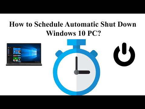 How to set computer to turn off at certain time windows 10 || 2020