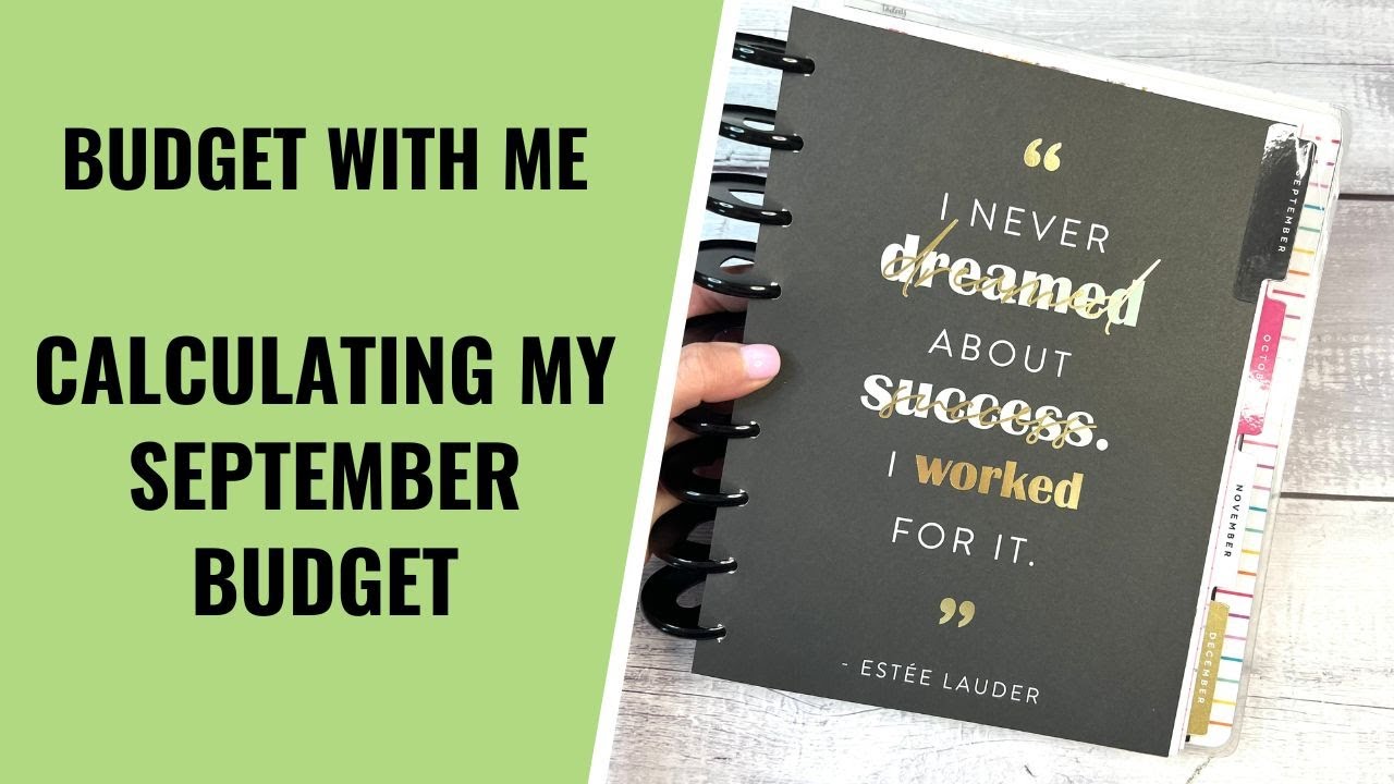 PLAN WITH ME | CALCULATING MY SEPTEMBER BUDGET