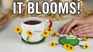 🌻I made coasters that bloom into flowers instead of animals that get crushed when stepped on.🌻