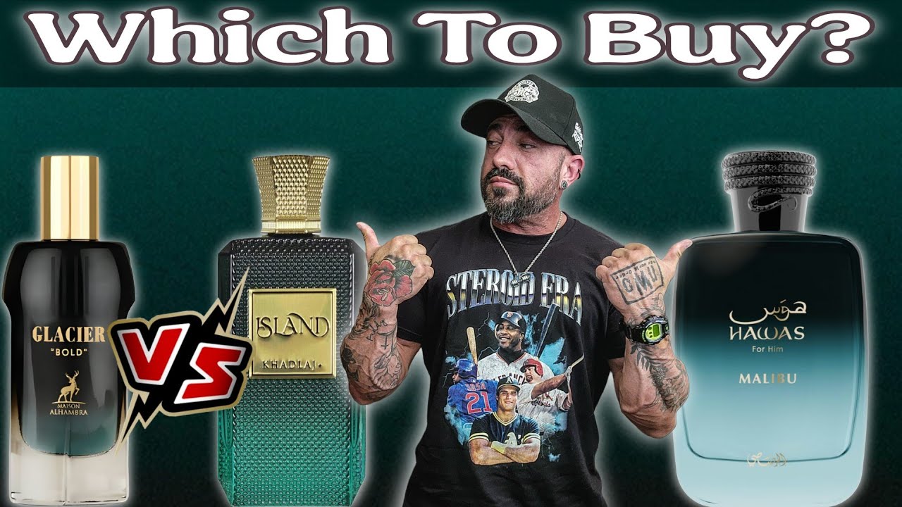 Best Le Beau Le Parfum Clone: Rasasi Hawas Malibu VS Khadlaj Island VS Lattafa Glacier Bold