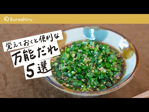 【絶対に覚えておきたい】最強の万能だれ 5選|クラシル