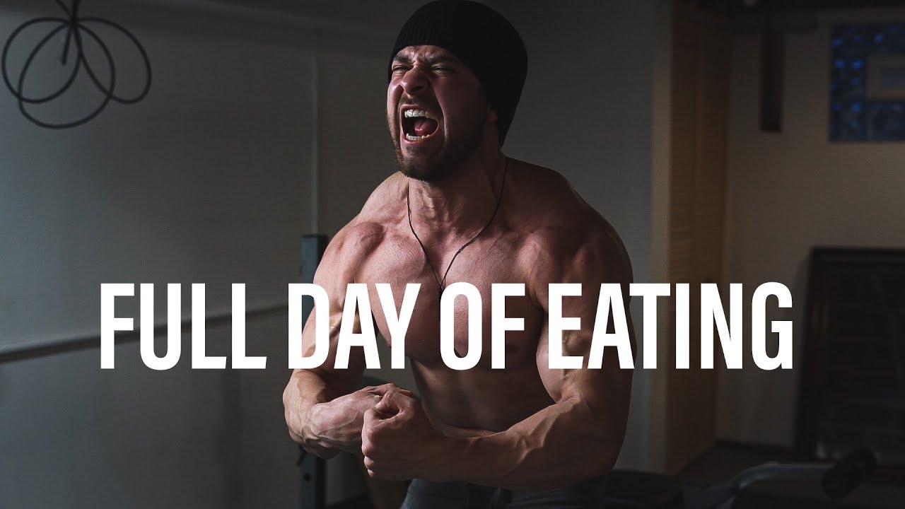 FULL DAY OF EATING FOR SIZE | QUARANTINE WORKOUT - YouTube