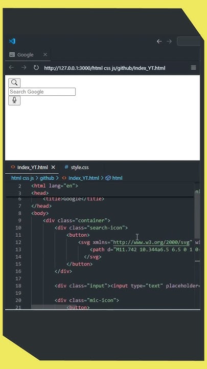 How to create Googe Search Bar Design using Html, Css | Search Design ...