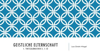 Geistliche Elternschaft - 13.06.2021
