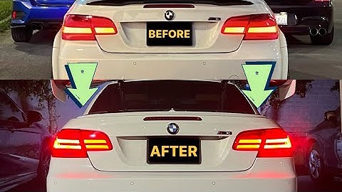 My Favorite E93 Mod:  LCI Taillight Retrofit LED Conversion Kit for BMW Convertible E92 M3 Install