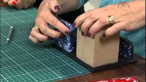 Mulher.com 24/09/2012 Claudia Niero - Forração com tecido adesivado 01