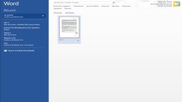 comment créer un modèle de document
