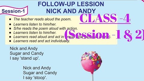 Class-4:ENGLISH:PART-2:MAIN LESSON-4 : Nicky and Andy :Odia medium