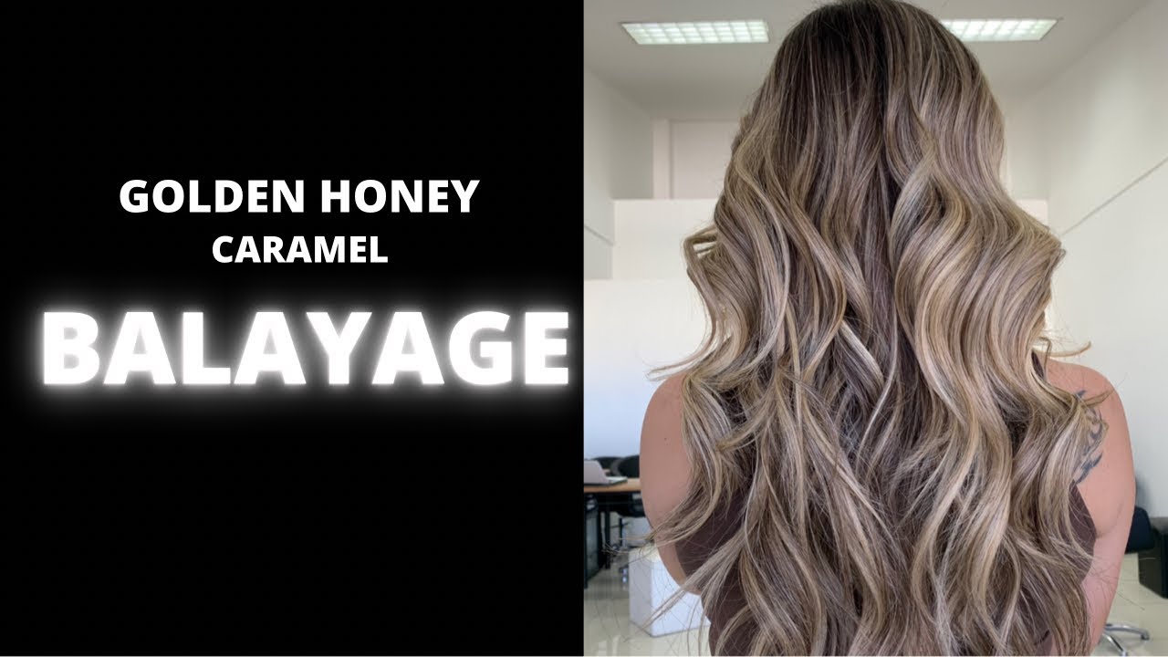 7. Golden blonde hair falls with balayage - wide 10