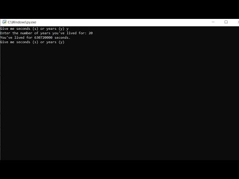 Age In Years Or Seconds In Python With Source Code | Source Code & Projects