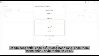 Khởi tạo thực đơn bán hàng