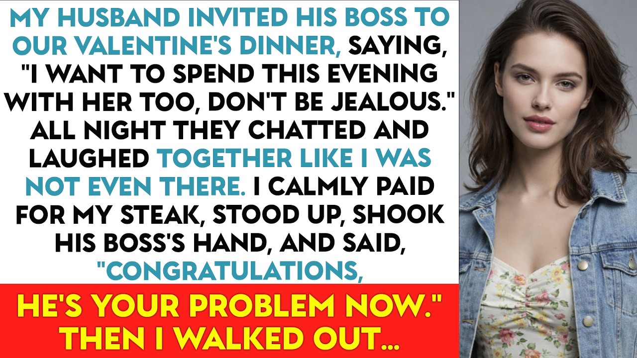 My Husband Invited His Boss To Our Valentine's Dinner, Saying,