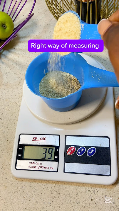HOW TO USE A FOOD SCALE CORRECTLY #caloriecounting #healthyeatinghabits #naijafood