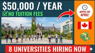 8 Canada's Top Scholarships You Should Apply Now | $50,000 Tuition Waiver | Living and Accommodation