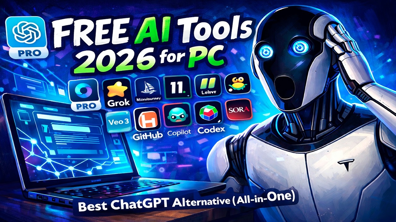 FREE AI Tools 2025 for PC – CHATGPT tutorial Alternative (All-in-One)