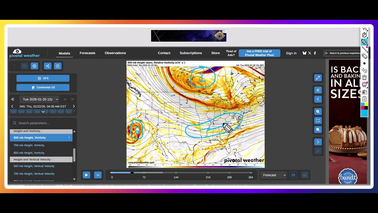 1-20-26 MAJOR WEEKEND SNOW AND ICE STORM LIKELY! SIGNIFICANT ACCUMLATIONS POSSIBLE!