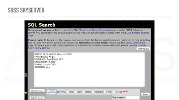 Introduction to SQL (Part 3.2) — Query SDSS SkyServer with CasJob