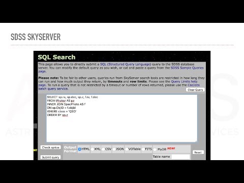 Introduction to SQL (Part 3.2) — Query SDSS SkyServer with CasJob