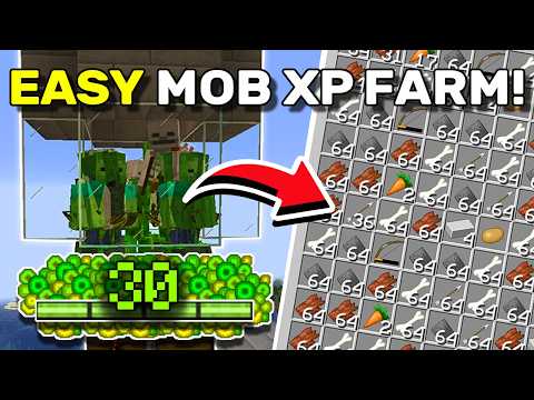 EASIEST Mob XP FARM! No Spawner - Minecraft Java & Bedrock 1.21/26.1+