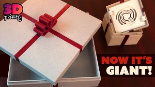 Giant 3D Printed Twist Lock Present