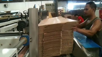How machine to glue and folding carton // Automatic Folder Gluer for Corrugated Boxes
