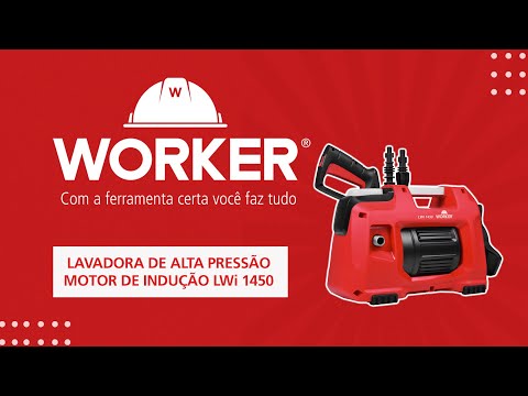 LAVADORA DE ALTA PRESSÃO MOTOR DE INDUÇÃO LWi 1450 WORKER