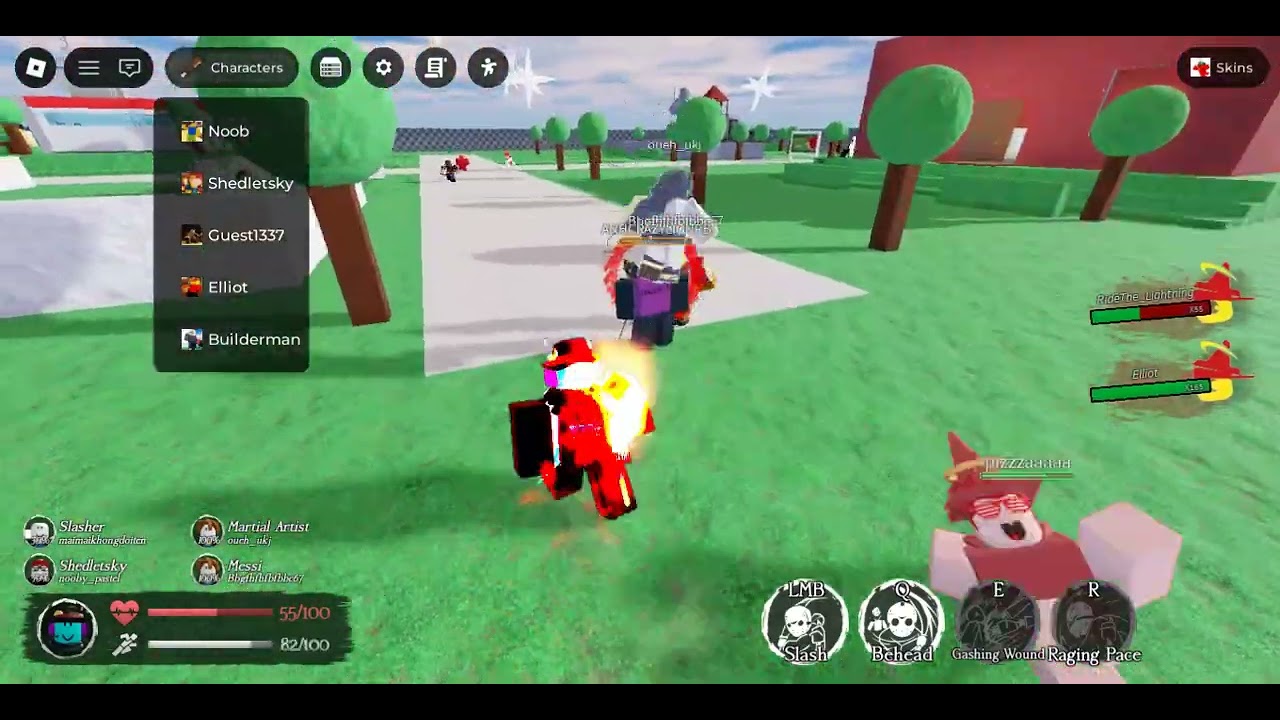 playingg ufe but why i have a fire trail