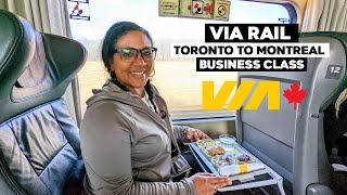 Via Rail Toronto To Montreal In Business Class | Corridor Service
