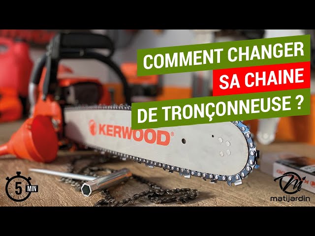 TUTO : Comment faire pour changer une chaîne tronçonneuse ? 