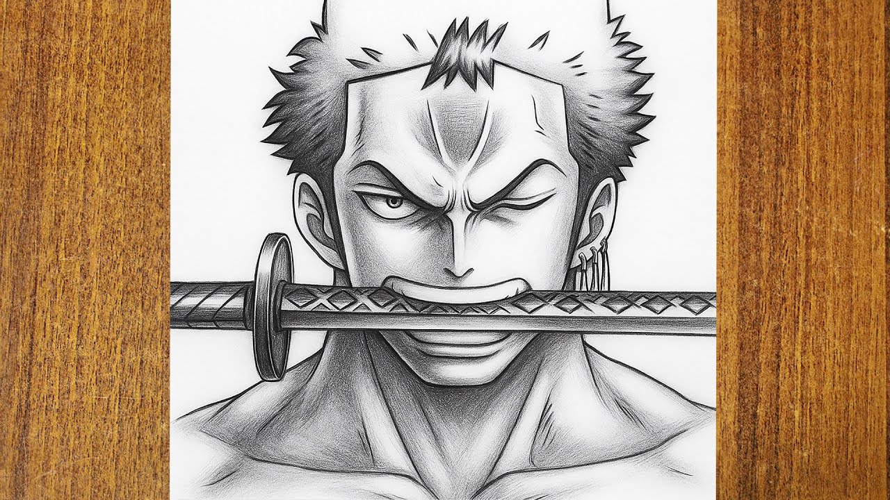 Drawing Zoro from One Piece | How to draw Zoro from one piece - YouTube