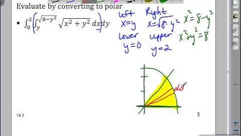 Calculus III Change of Variables Polar Coordinate Part 3