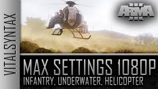 Arma 3 Alpha Infantry, Underwater, Helicopter Max Settings 1080p
