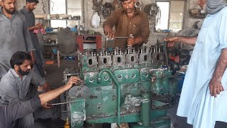 F10 volvo truck  engine complete overhauling process