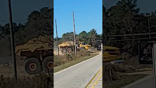 Dump trucks & heavy equipment building highway 295 #shorts #cat #equipment #construction #cool #new