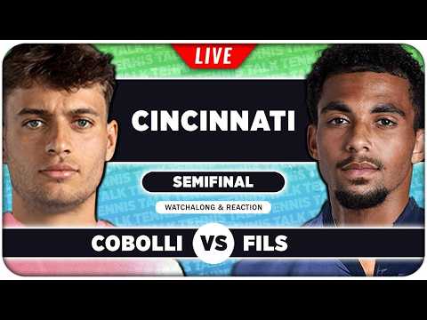 Video COBOLLI vs FILS • ATP Cincinnati 2026 SF • LIVE Tennis Watchalong