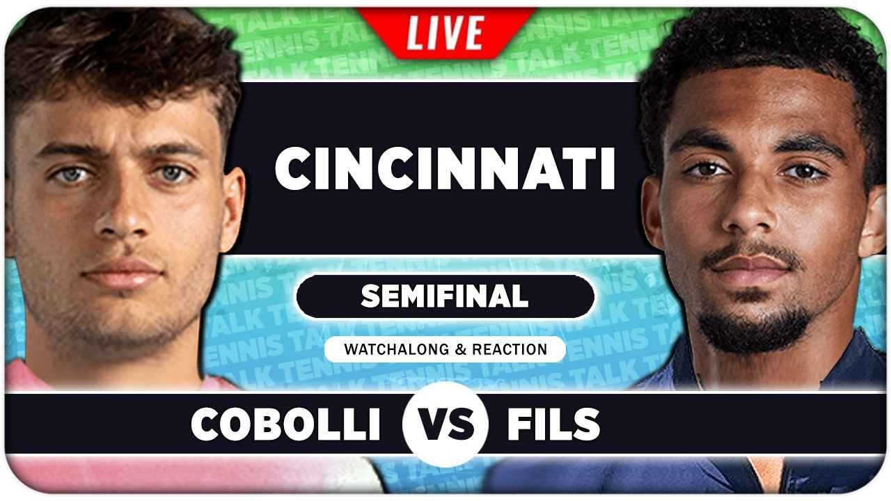 COBOLLI vs FILS • ATP Cincinnati 2026 SF • LIVE Tennis Watchalong