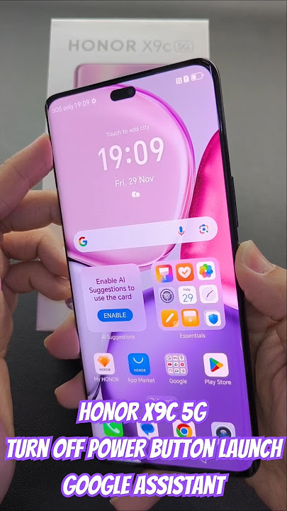 HONOR X9C 5G Turn off Power Button Launch Google Assistant