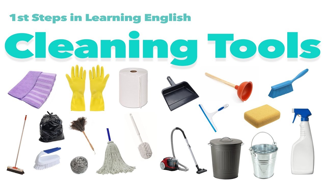 English Vocabulary - CLEANING TOOLS 