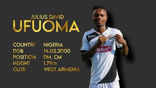 JULIUS DAVID UFUOMA - Highlights Video 2023/24 - DM/CM - FC West Armenia