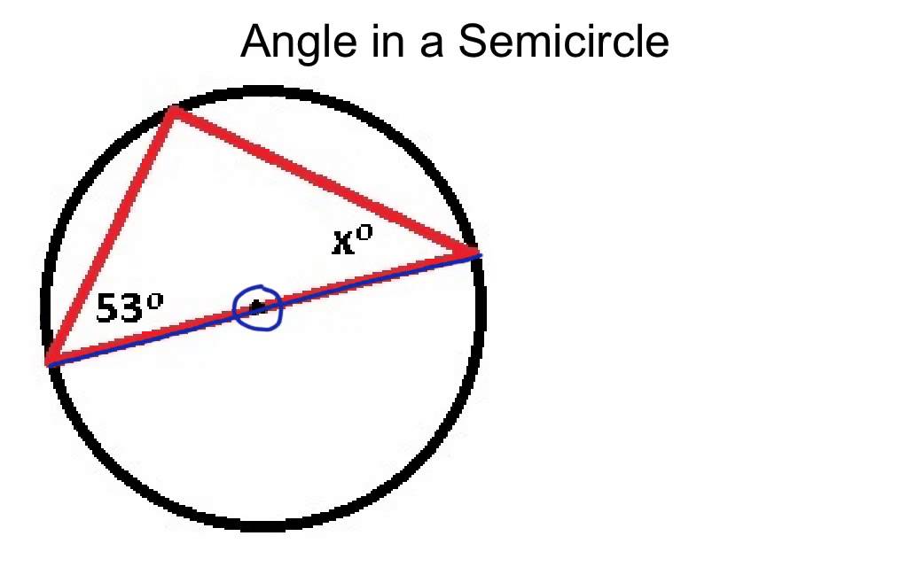 angle in a semicircle
