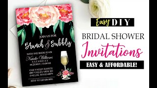 How to Make Bridal Shower Invitations - Easy & Cheap! screenshot 2