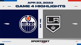 NHL Game 4 Highlights | Oilers vs. Kings  April 23, 2023