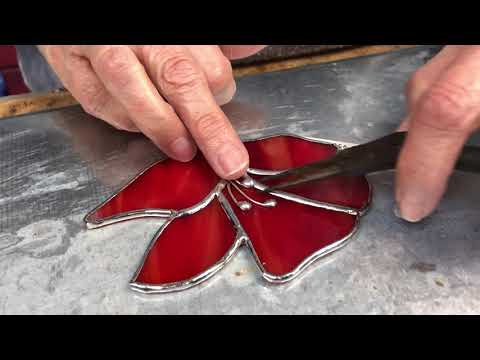 How to use hobby came pretinned wire and silverware in your stained glass 