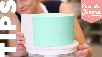 Get Sharp Edges on Your Cakes - Tutorial! | Tuesday Tips | Cupcake Jemma