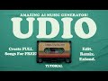 Udio  amazing ai music generator free  detailed tutorial