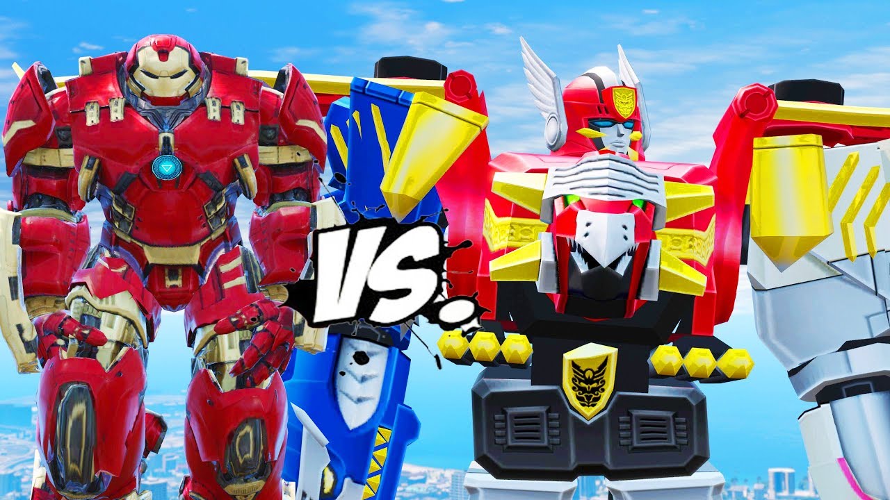 HULKBUSTER VS MEGAZORD (Power Rangers) - EPIC BATTLE