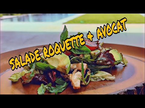 Vidéo: Salade De Roquette, Asperges Et Avocat