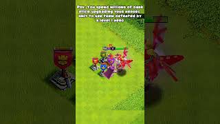 He didn't even need an army 😭 #shorts #clashofclans #cocfunny