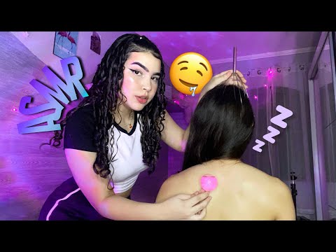 ASMR: MASSAGEM RELAXANTE | FIZ ELA DORMIR NESSE VÍDEO 💤